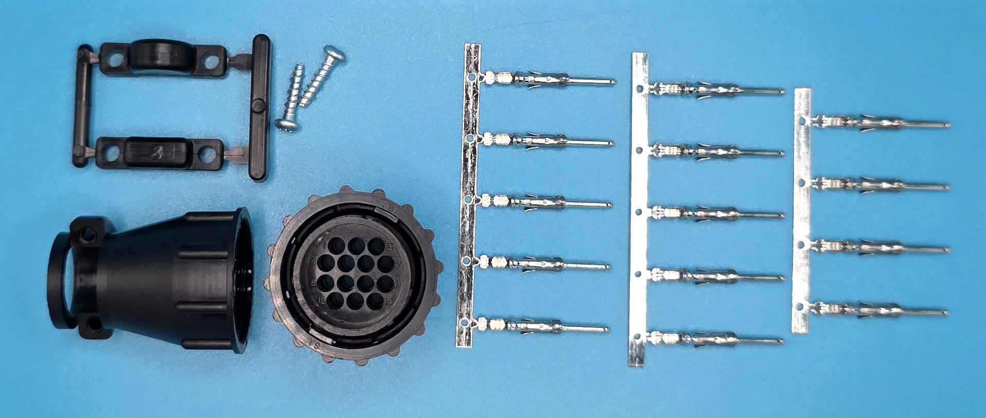 AMP 206044-1 | 14 Terminal CPC Reverse Sex Plug Kit AMP 206044-1 | 14 Terminal CPC Reverse Sex Plug Kit